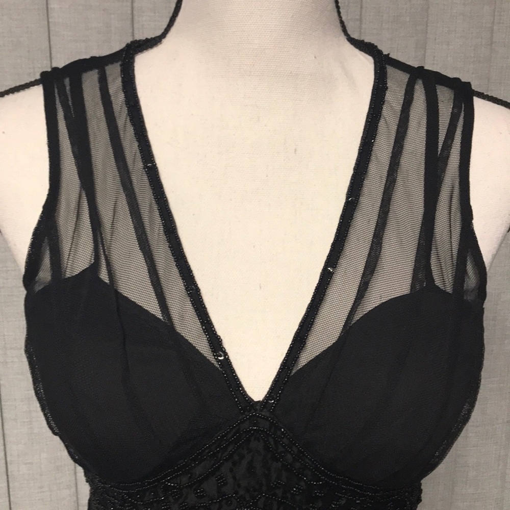 WHBM Little Black Dress Beading EUC - Picture 3 of 8
